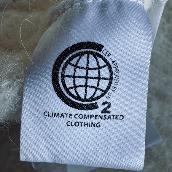 Ganni Cable Knit Keyhole Alpaca Blend Sweater Mock Neck Cut Out Zip Up Ivory - Picture 14 of 16